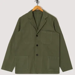 Jackets|Service Works Drill Server Suit Jacket - Olive