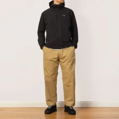 Trousers|Danton Easy Straight Pants - Beige
