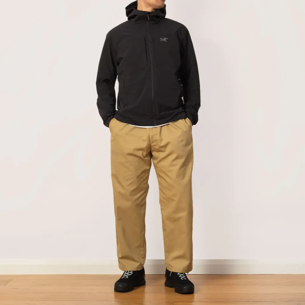 Trousers|Danton Easy Straight Pants - Beige