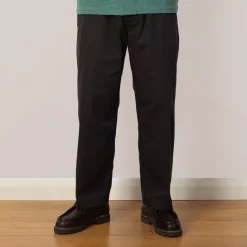 Trousers|Danton Easy Straight Pants - Charcoal