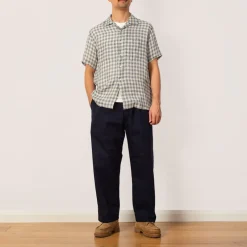 Trousers|Danton Easy Straight Pants - Navy