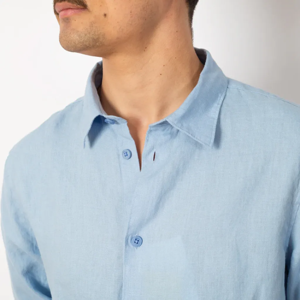 Shirts|NN07 Enzo Shirt 5708 - Cerulean Blue