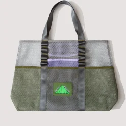 Bags|Brain Dead Equipment Mesh Tote Bag - White Multi