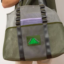 Bags|Brain Dead Equipment Mesh Tote Bag - White Multi
