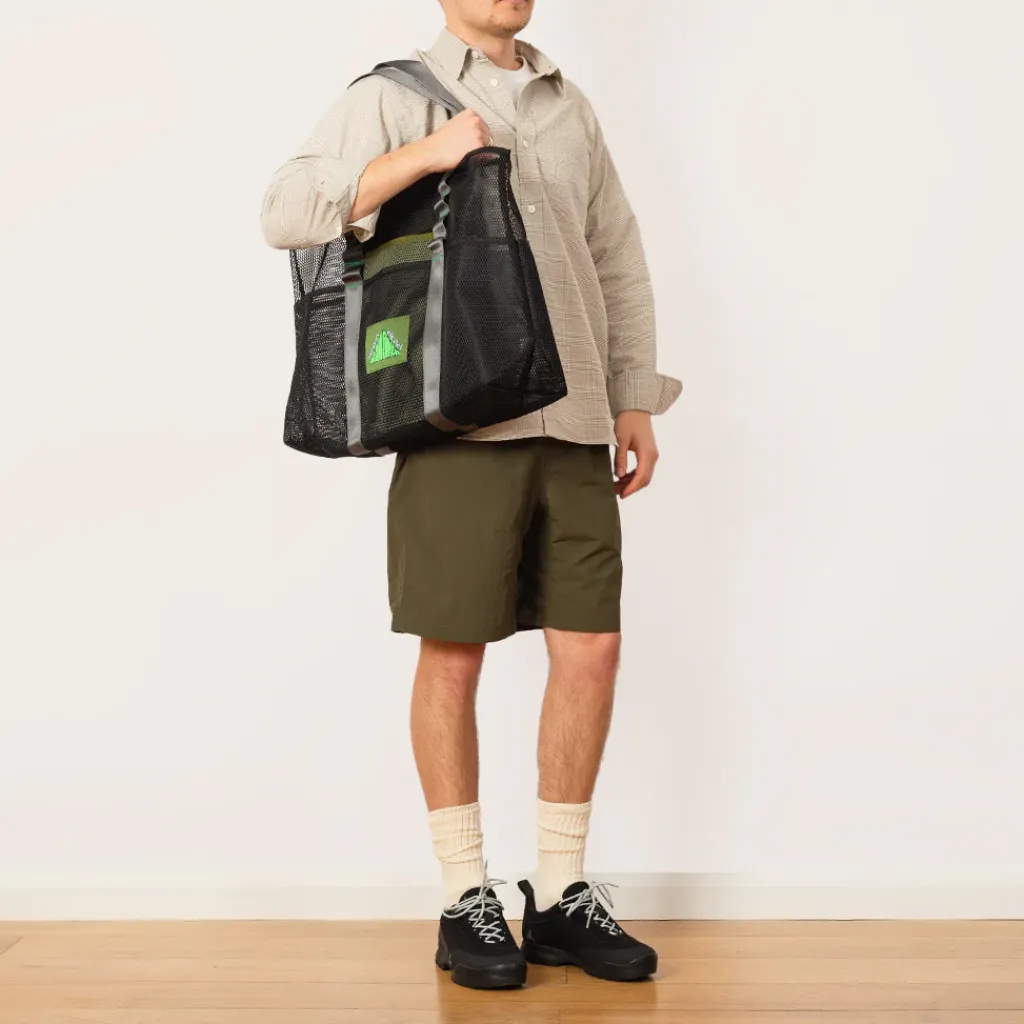 Bags|Brain Dead Equipment Mesh Tote Bag - Black Multi