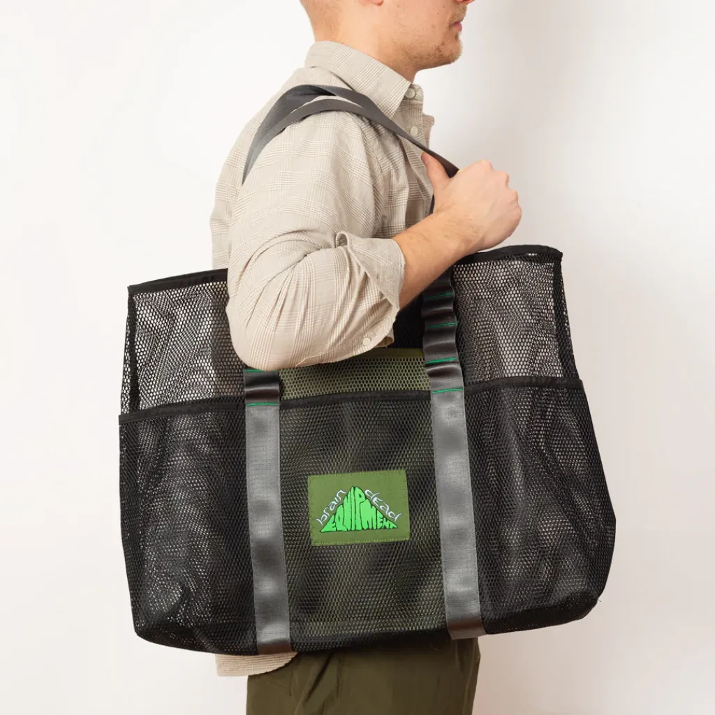 Bags|Brain Dead Equipment Mesh Tote Bag - Black Multi