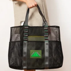 Bags|Brain Dead Equipment Mesh Tote Bag - Black Multi