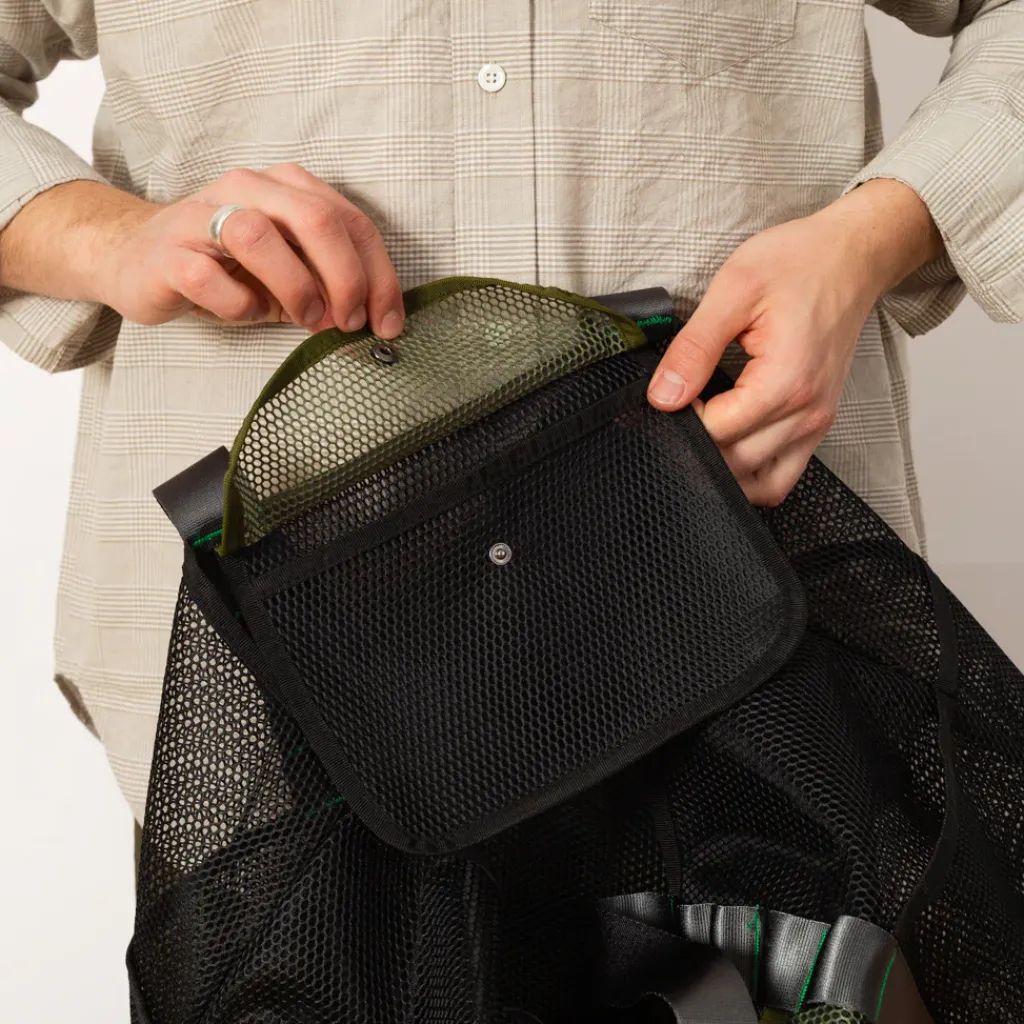 Bags|Brain Dead Equipment Mesh Tote Bag - Black Multi