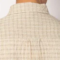Shirts|Mfpen Executive Shirt - Beige Structure Check