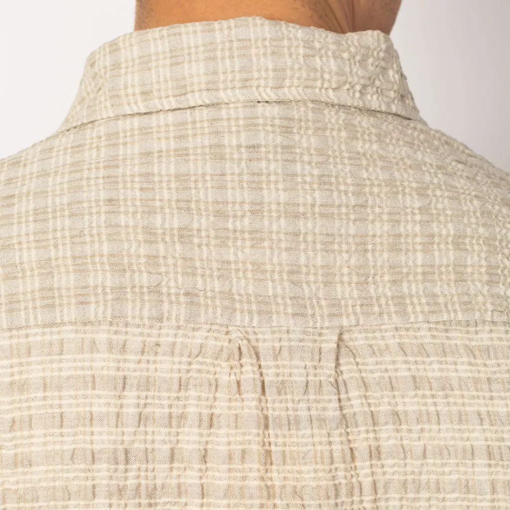 Shirts|Mfpen Executive Shirt - Beige Structure Check