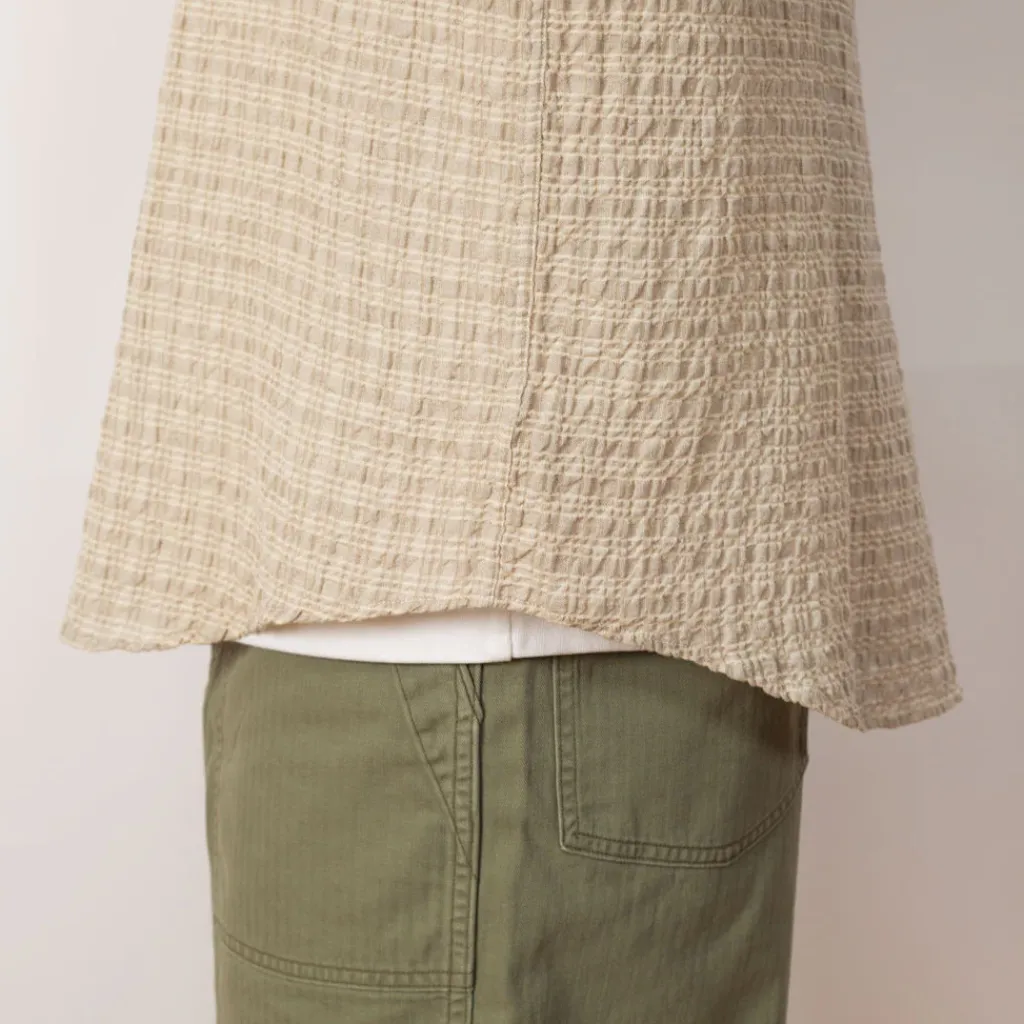 Shirts|Mfpen Executive Shirt - Beige Structure Check