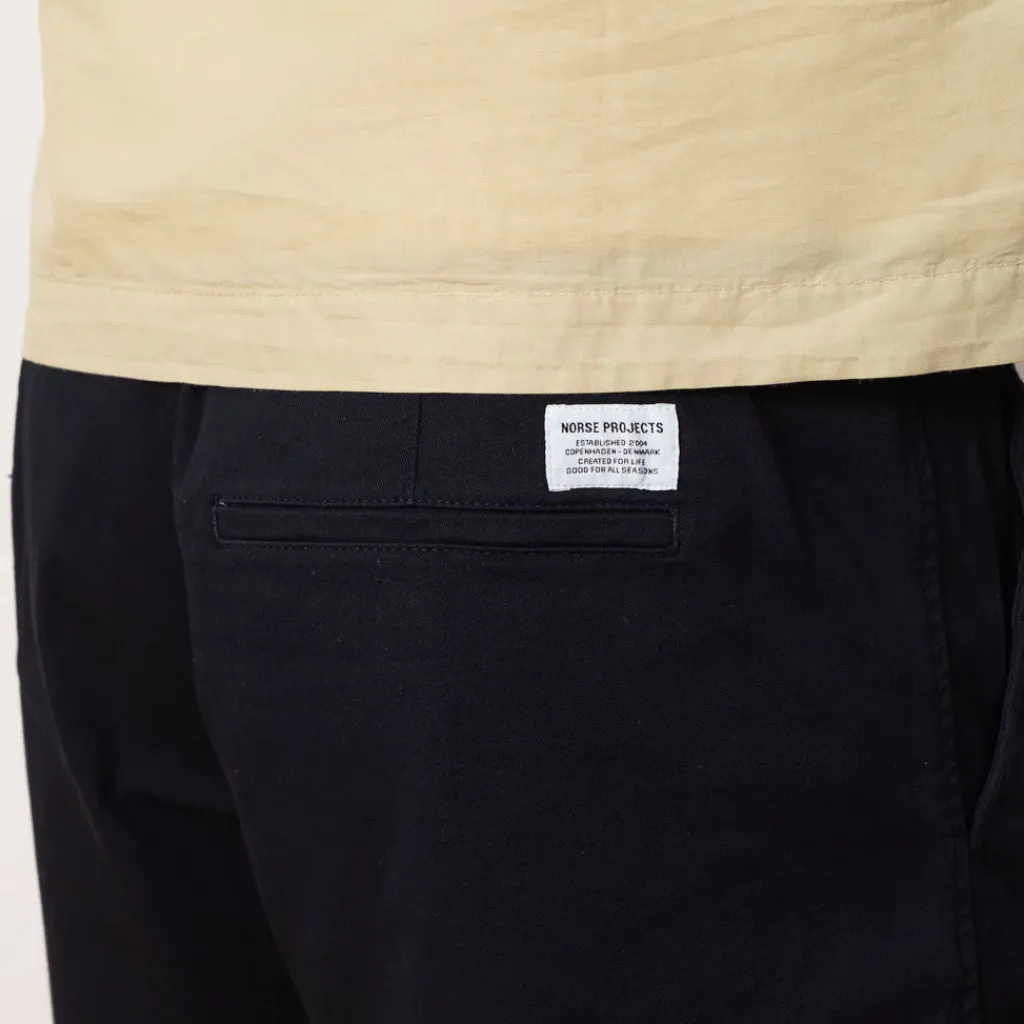 Shorts|Norse Projects Ezra Twill Short - Dark Navy