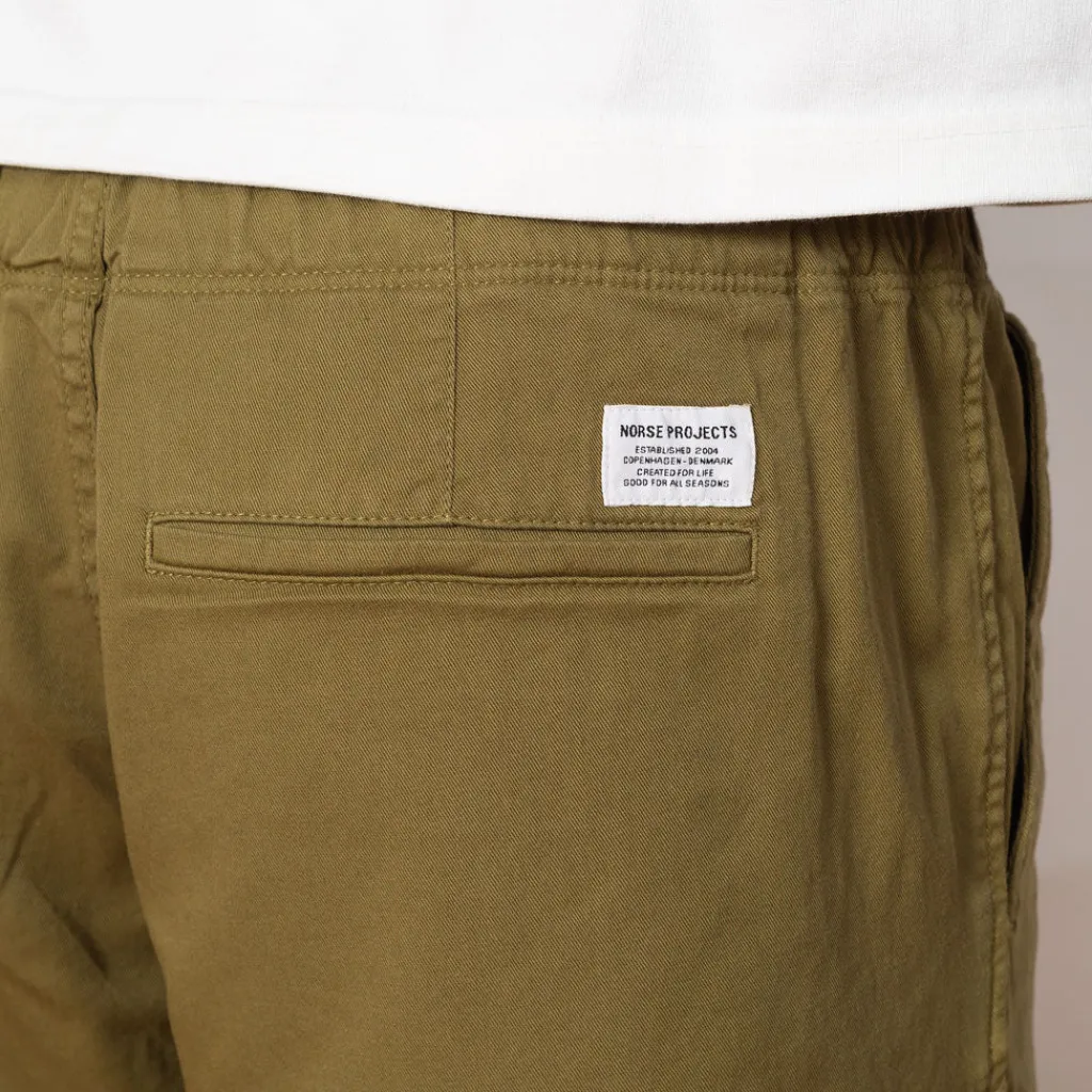 Shorts|Norse Projects Ezra Twill Short - Moss Green