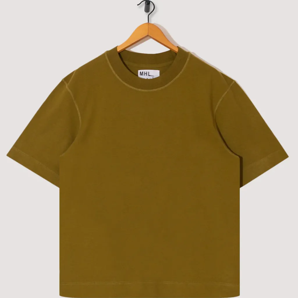 T-Shirts|MHL By Margaret Howell Flatlock Crew - Lichen