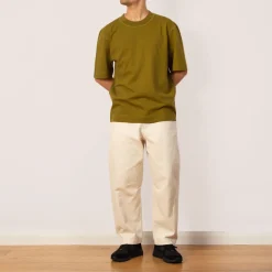 T-Shirts|MHL By Margaret Howell Flatlock Crew - Lichen