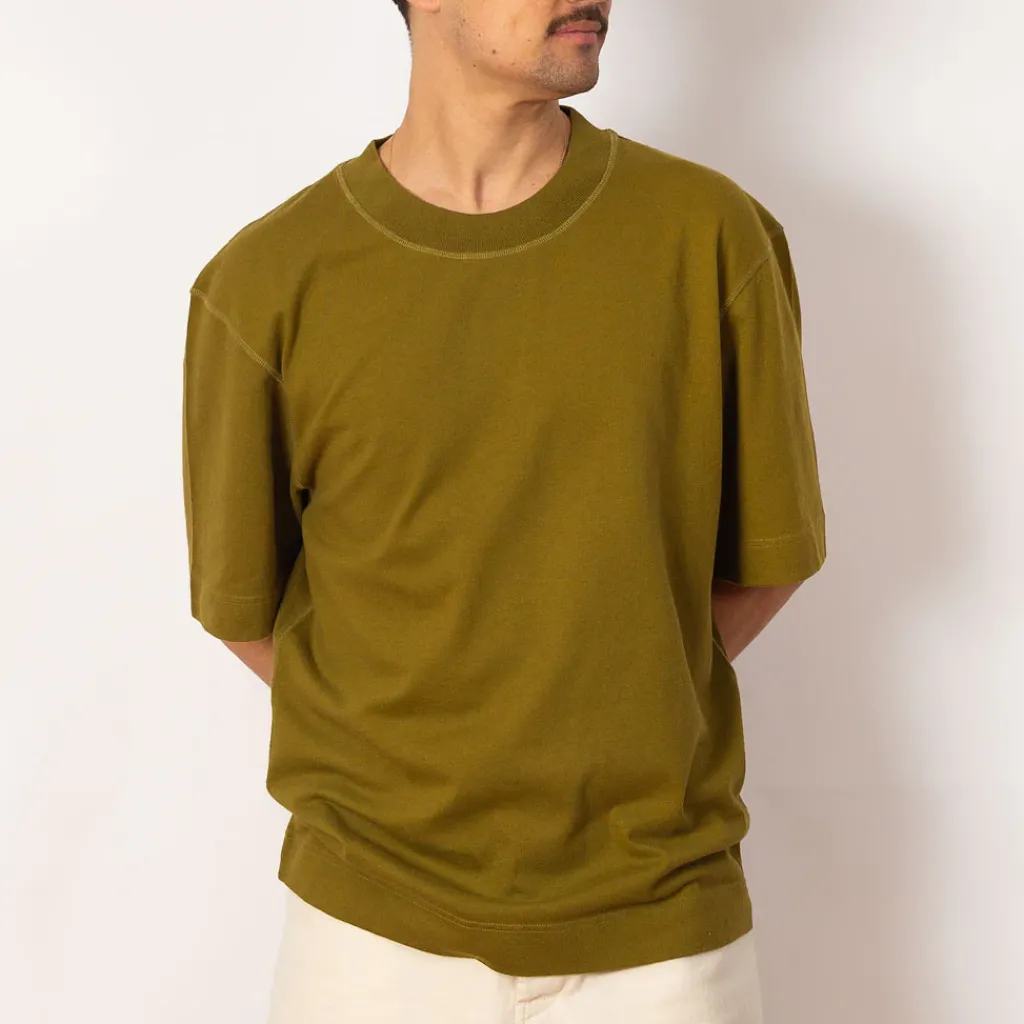 T-Shirts|MHL By Margaret Howell Flatlock Crew - Lichen