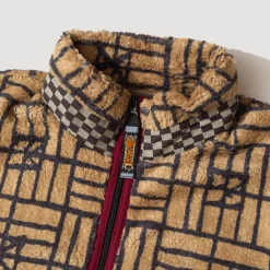 Sweatshirts|Kapital Folk Domino Zip Fleece - Beige