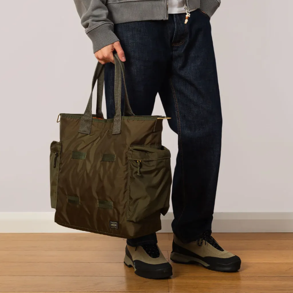 Bags|Porter - Yoshida u0026 Co. Force 2-Way Tote Bag - Olive