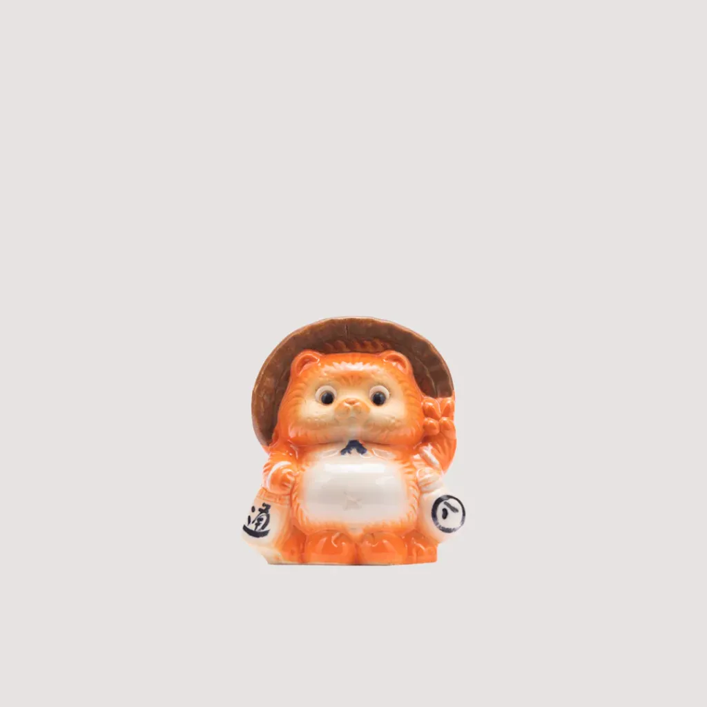 Lifestyle|Beams Japan Fortune Raccoon Dog Piggy Bank - Orange
