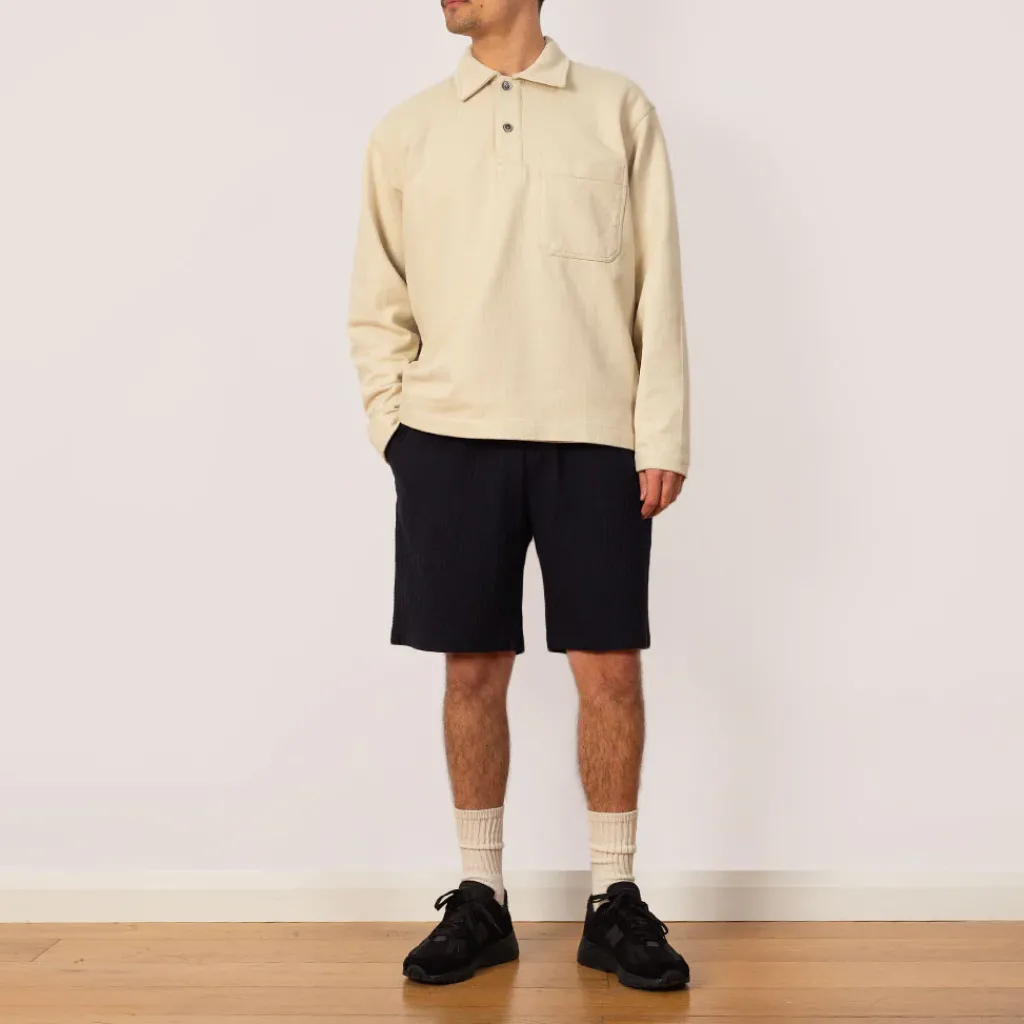 Sweatshirts|Norse Projects Fraser Loopback Polo - Oatmeal