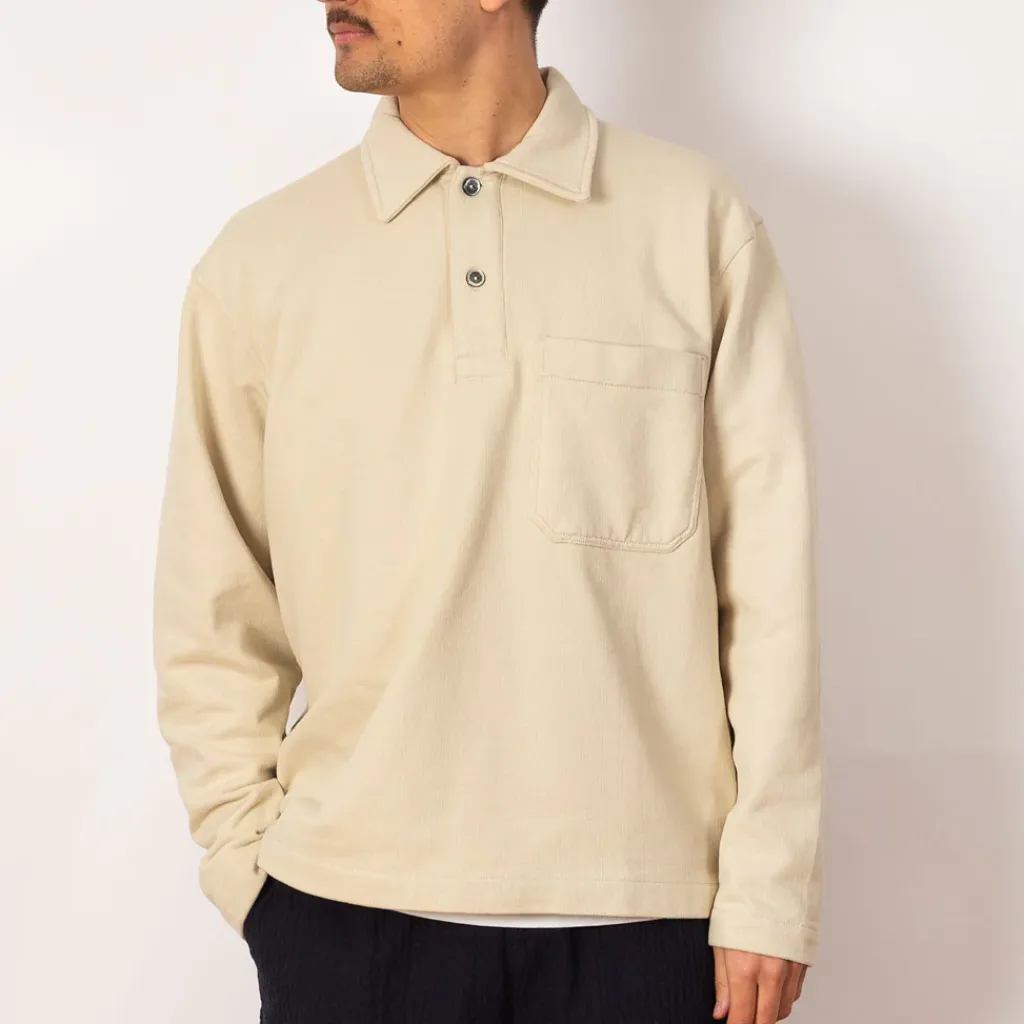 Sweatshirts|Norse Projects Fraser Loopback Polo - Oatmeal