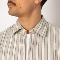 Shirts|NN07 Freddy Shirt 5973 - Brown Stripe