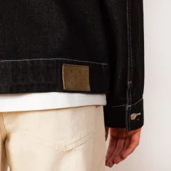 Jackets|Pop Trading Company Full Button Jacket - Black