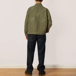 Jackets|Pop Trading Company Full Zip Jacket - 4 Leaf Clover