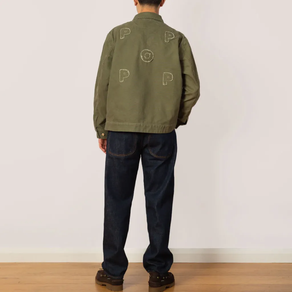 Jackets|Pop Trading Company Full Zip Jacket - 4 Leaf Clover