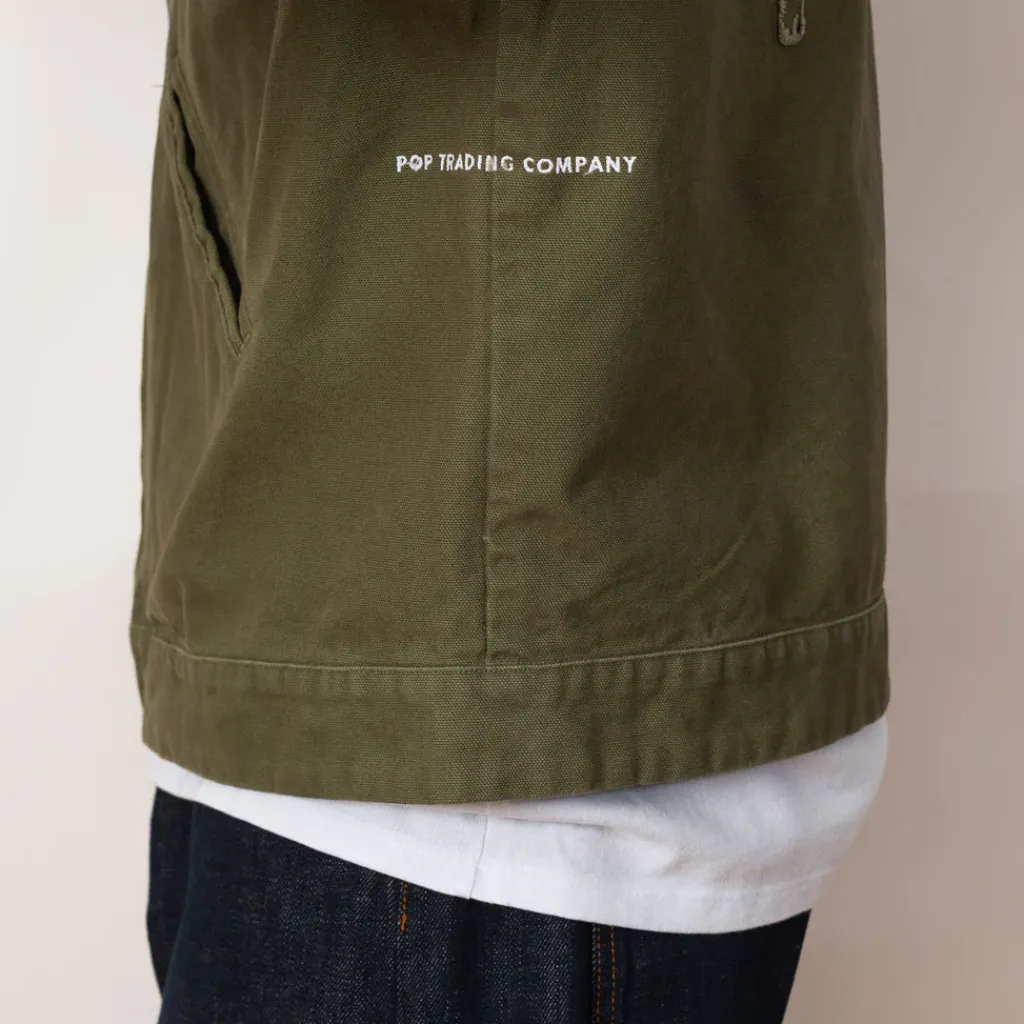 Jackets|Pop Trading Company Full Zip Jacket - 4 Leaf Clover