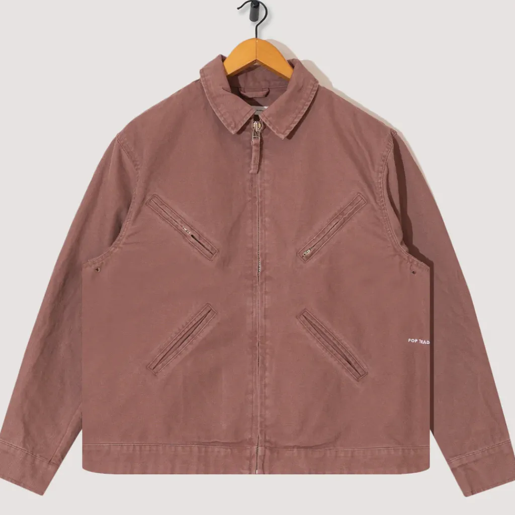 Jackets|Pop Trading Company Full Zip Jacket - Twilight Mauve