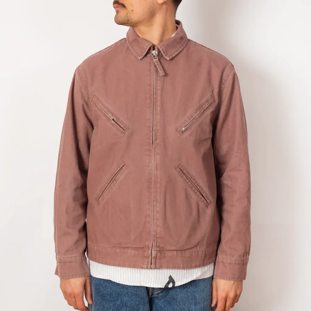 Jackets|Pop Trading Company Full Zip Jacket - Twilight Mauve