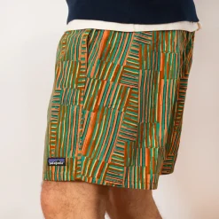 Shorts|Patagonia Funhoggers Shorts - Quilty Fitz Heartleaf Green