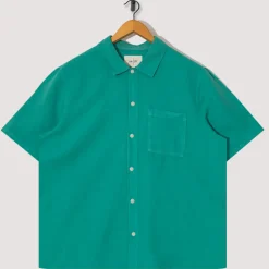 Shirts|Folk Gabe Shirt - Tropical Green