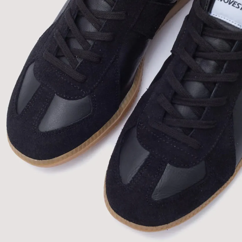 Footwear|Novesta German Army Trainer - Black/Transparent