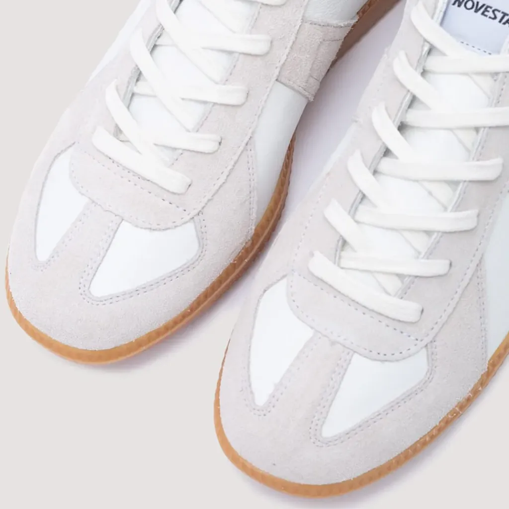 Footwear|Novesta German Army Trainer - White/Transparent
