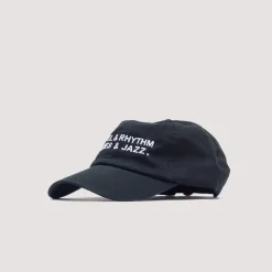Headwear|Easy Listening Gospel & Rhythm & Blues & Jazz Embroidered Cap - Black