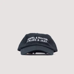 Headwear|Easy Listening Gospel & Rhythm & Blues & Jazz Embroidered Cap - Black