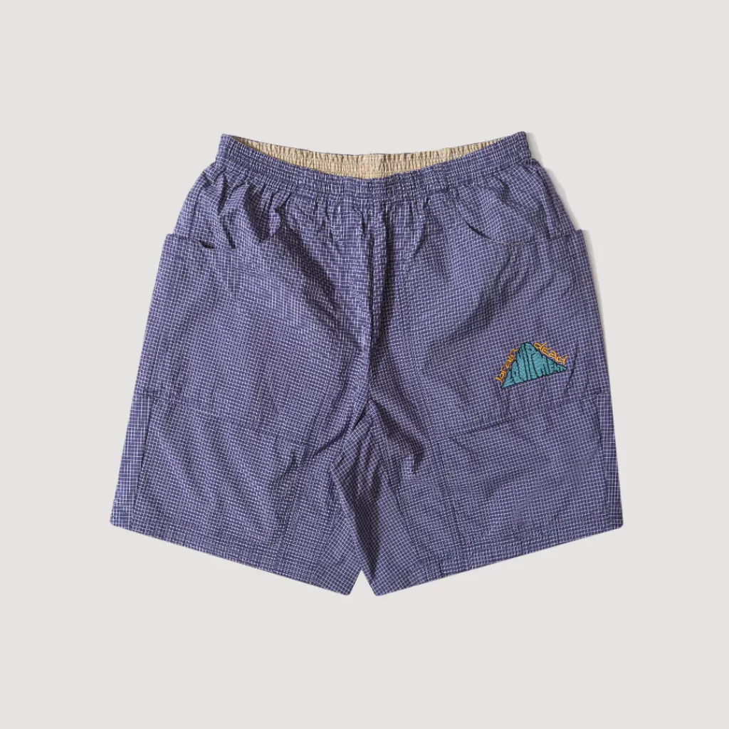 Shorts|Brain Dead Gridded Ripstop Utility Short - Blueberry