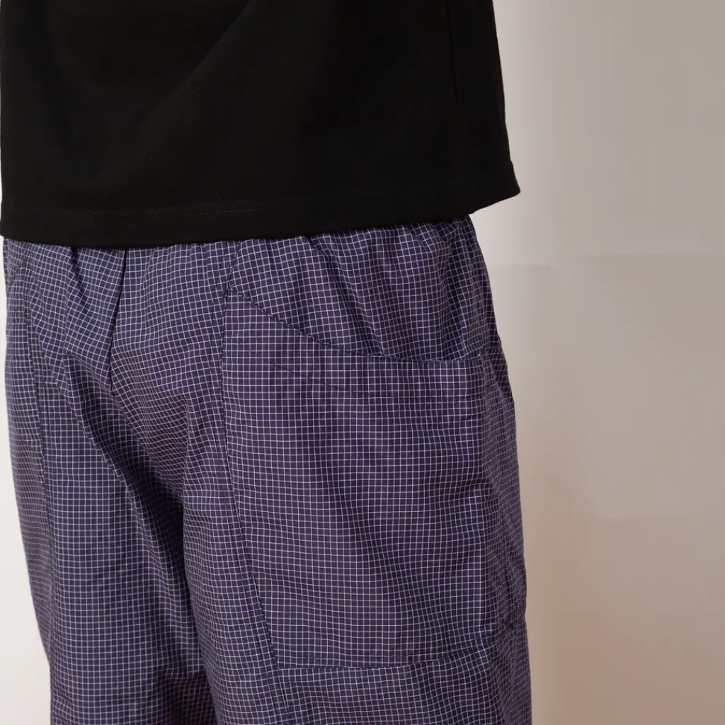 Shorts|Brain Dead Gridded Ripstop Utility Short - Blueberry
