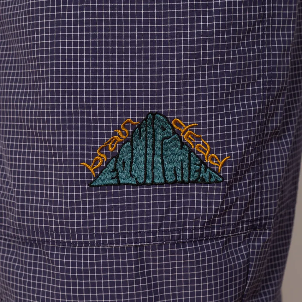 Shorts|Brain Dead Gridded Ripstop Utility Short - Blueberry
