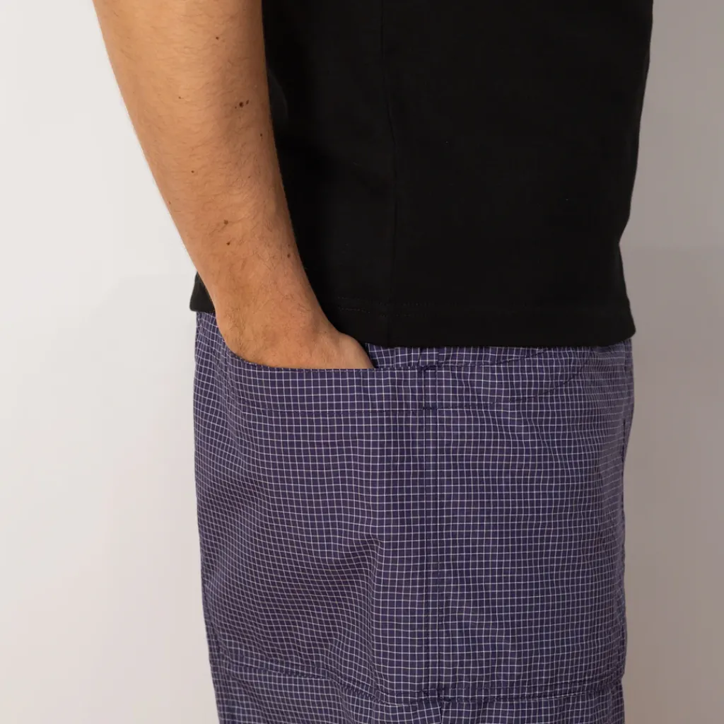 Shorts|Brain Dead Gridded Ripstop Utility Short - Blueberry