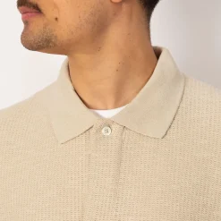 Shirts|Norse Projects Gustav Crochet Jersey Shirt - Oatmeal