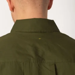 Shirts|MHL By Margaret Howell Half Zip Pull On Shirt - Grass