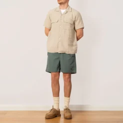 Shorts|Norse Projects Hauge Recycled Nylon Swimmer - Aluminium Petrol