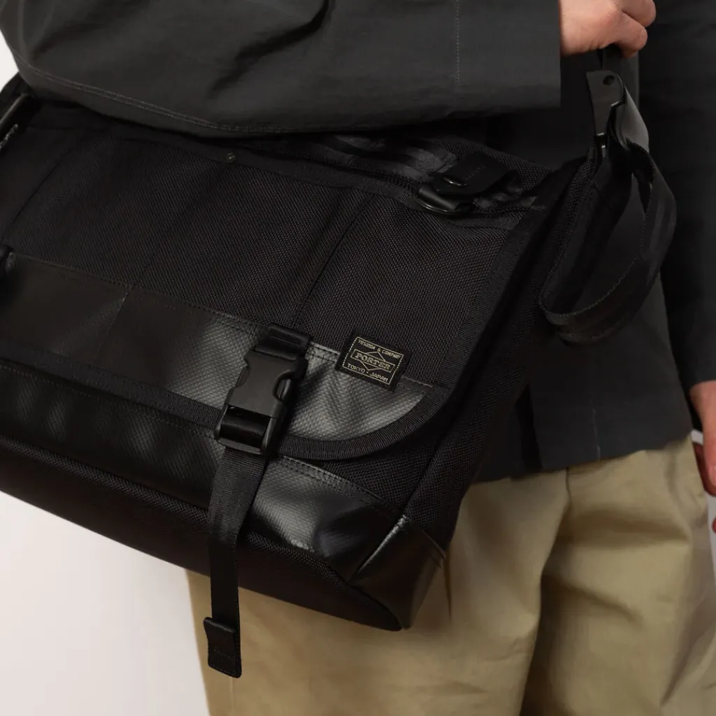 Bags|Porter - Yoshida u0026 Co. Heat Messenger Bag (L) - Black