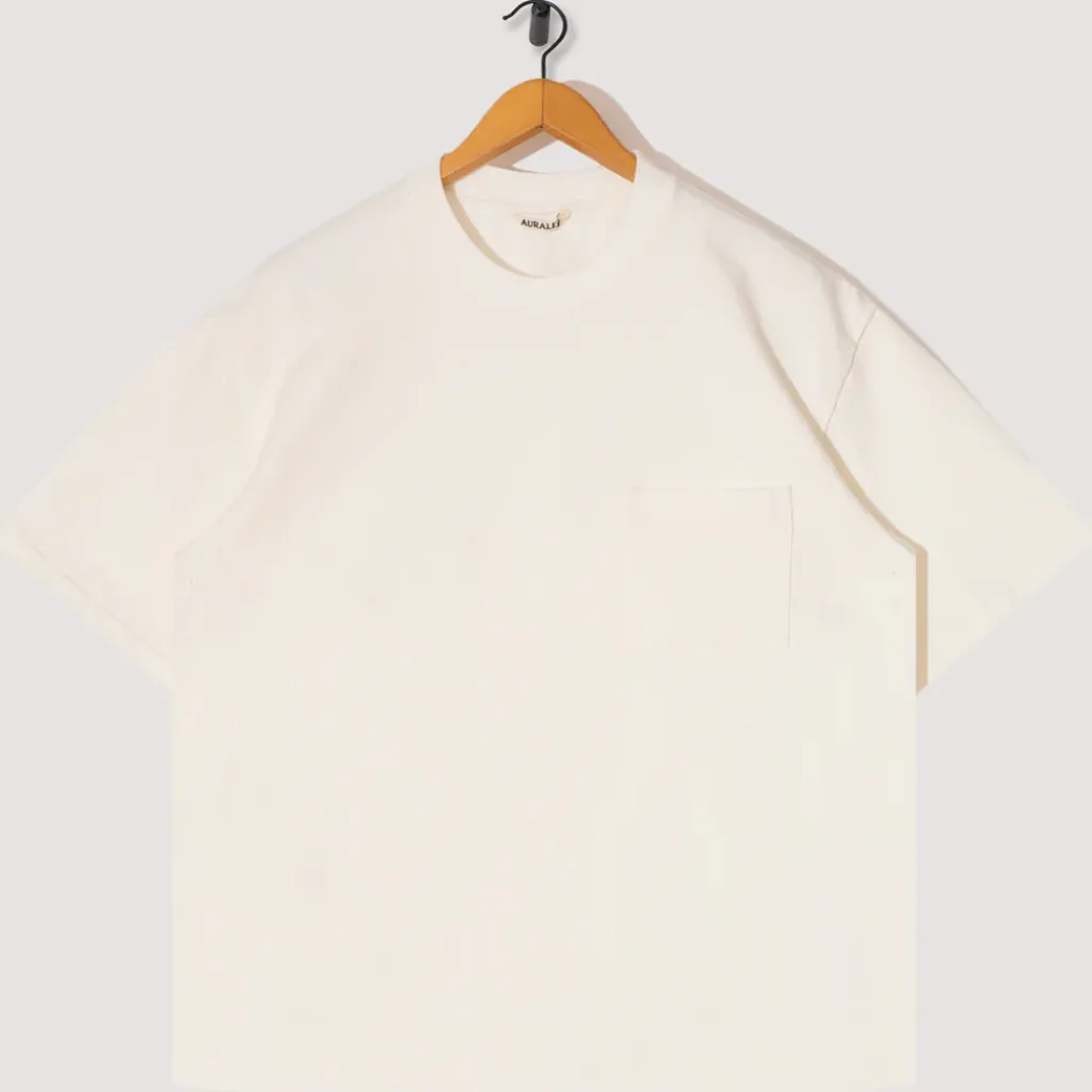 T-Shirts|Auralee Heavyweight Pocket Tee - White