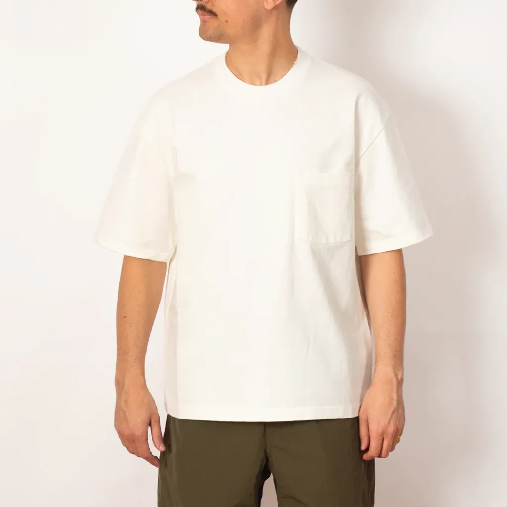 T-Shirts|Auralee Heavyweight Pocket Tee - White