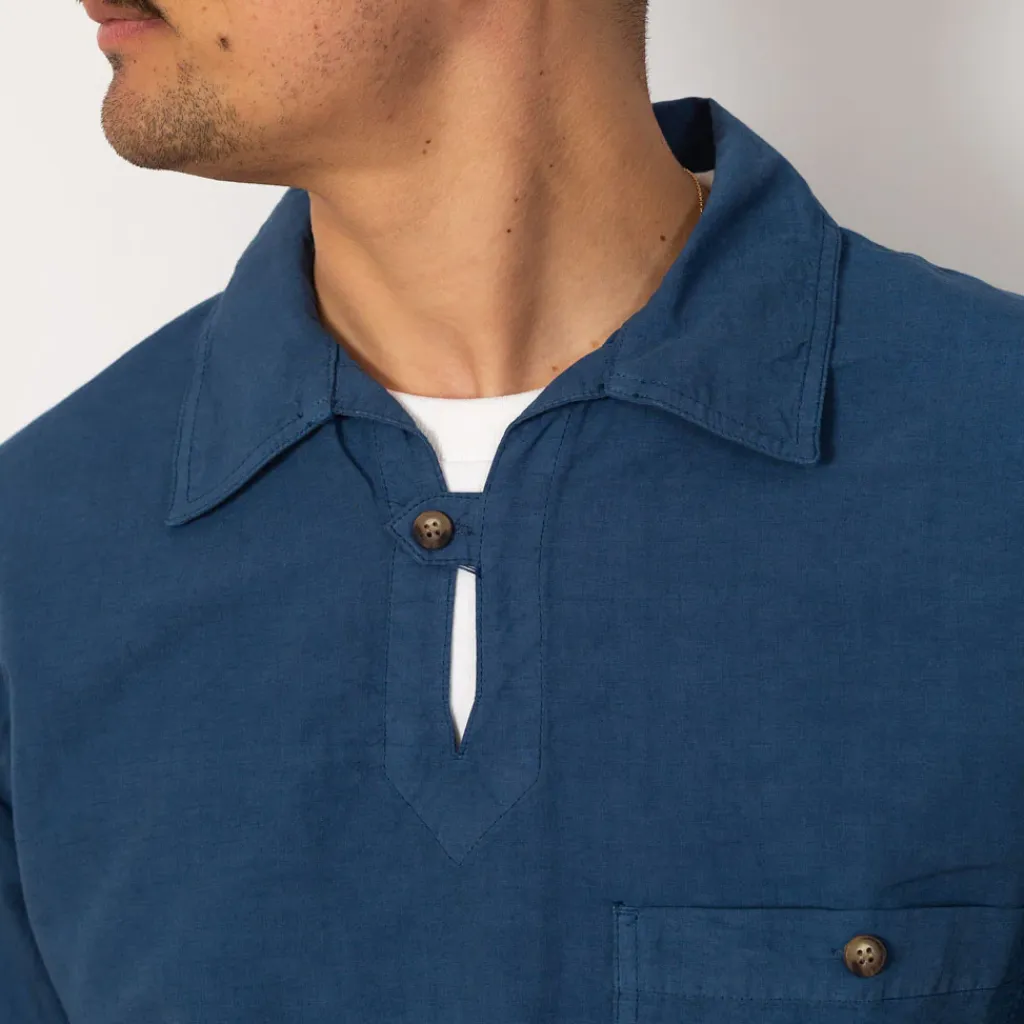 Shirts|Armor Lux Heritage Linen Smock - Obscure Blue
