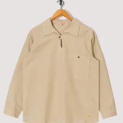 Shirts|Armor Lux Heritage Linen Smock - Oyster Beige